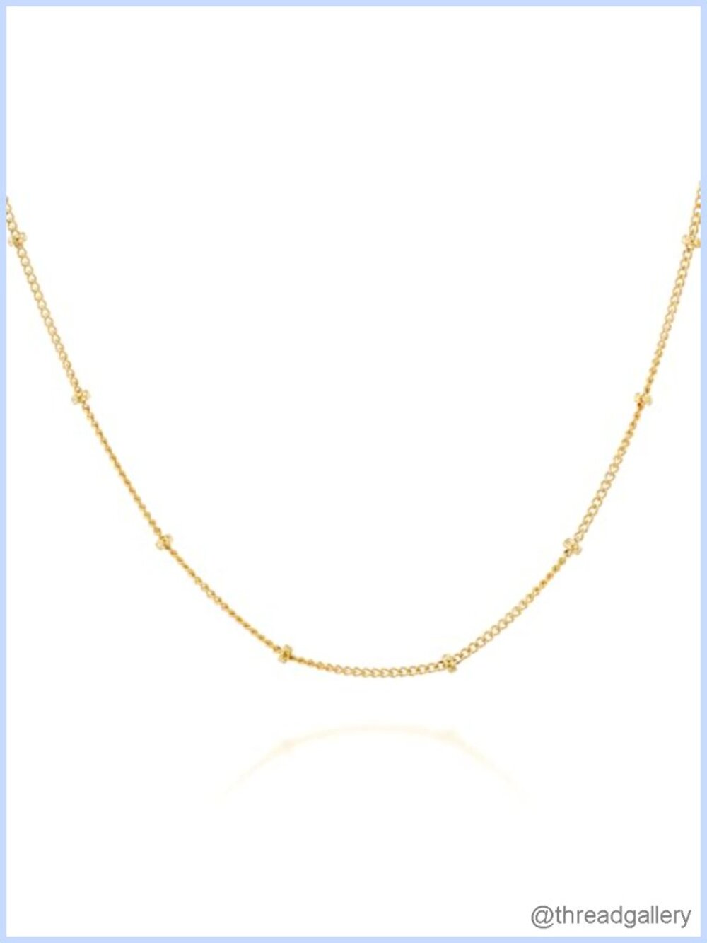 14k Gold Filled Satellite Chain Necklace 15-17" Adjustable